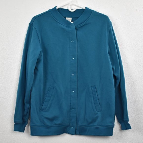 Blair Snap Button Long Sleeve Sweater w/Pockets Size Medium Gently Used - Picture 2 of 4